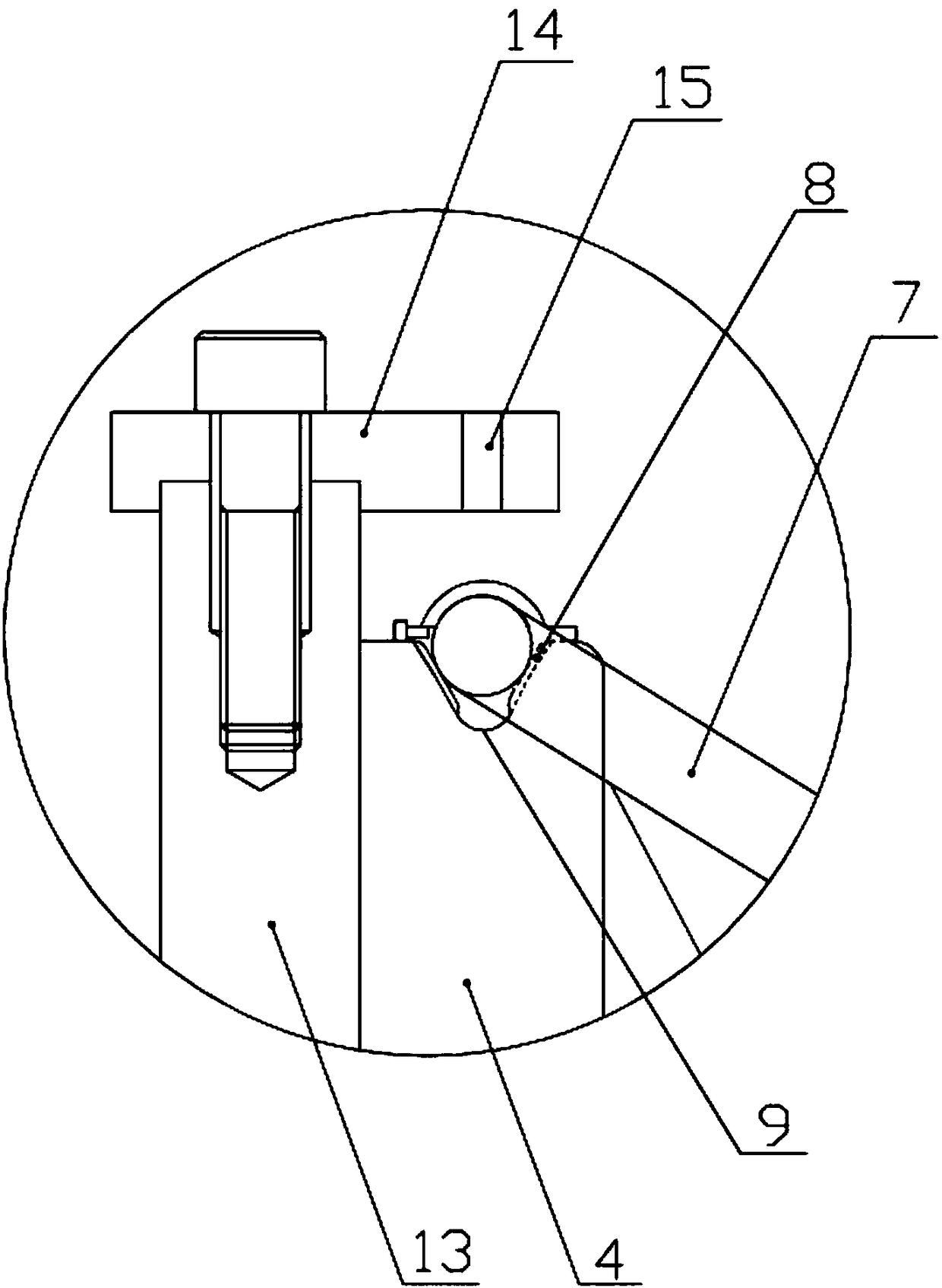 A drilling jig for special-shaped bent pipe