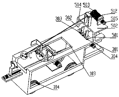 Auxiliary robot for cable construction