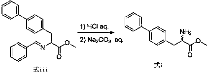 A kind of preparation method of biphenylalanine derivative