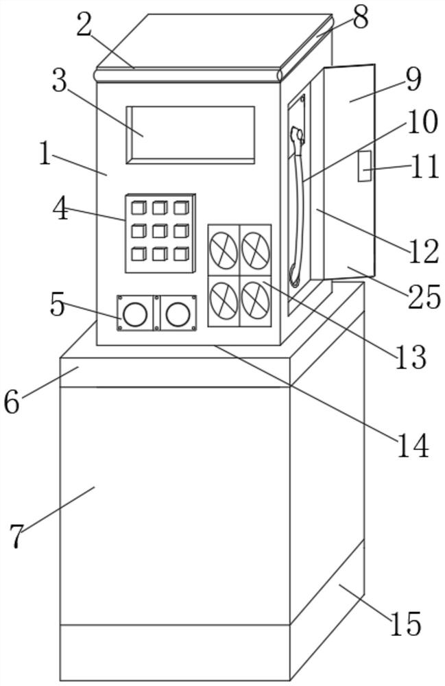 Multifunctional double-gun direct current charging pile and use method thereof