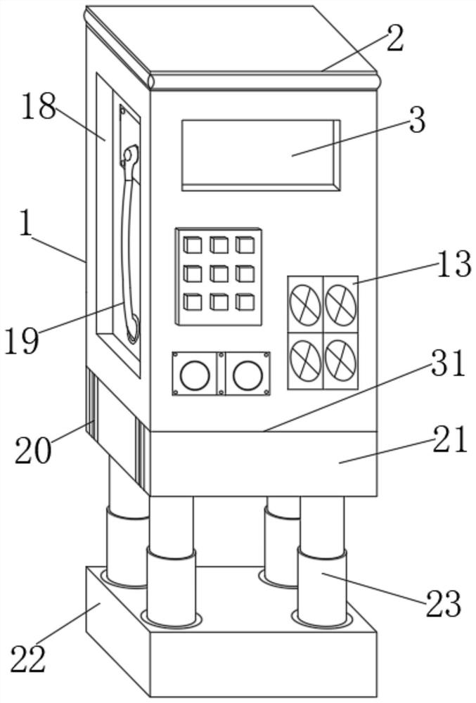 Multifunctional double-gun direct current charging pile and use method thereof