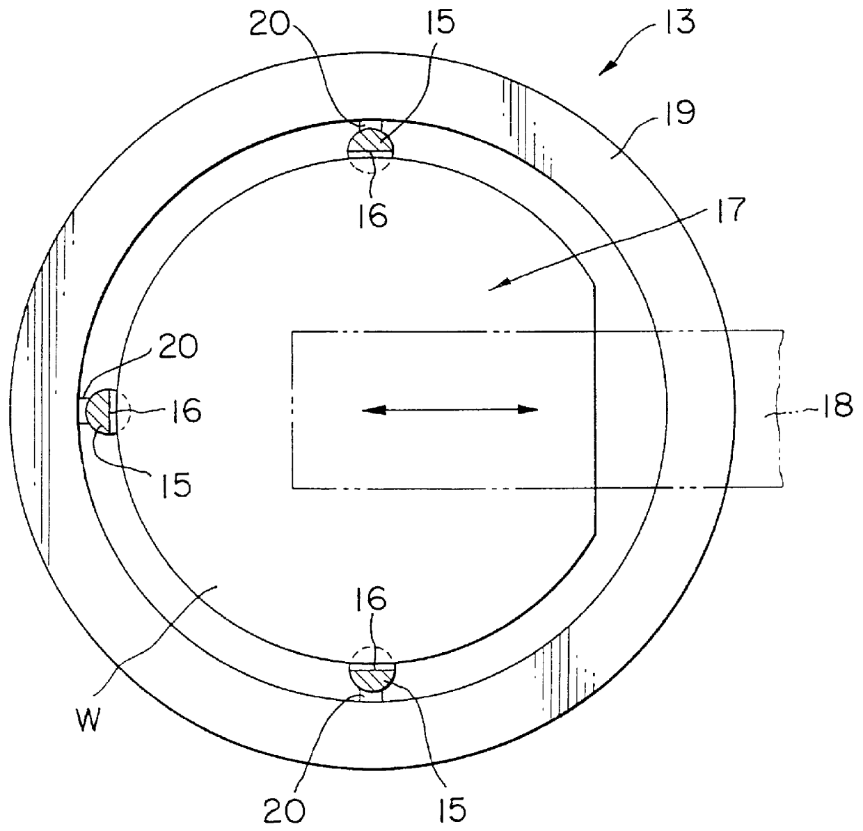 Thermal treatment apparatus with thermal protection members intercepting thermal radiation at or above a predetermined angle