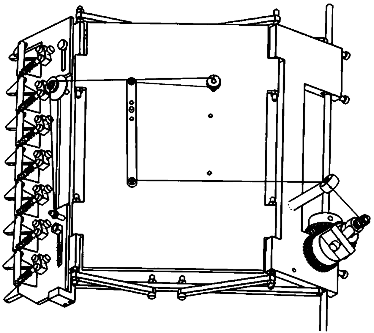 Rotary selective thinning-out cut type red date fruit collection device