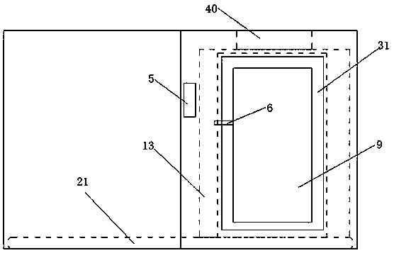 Air shower provided with fungicide spraying device