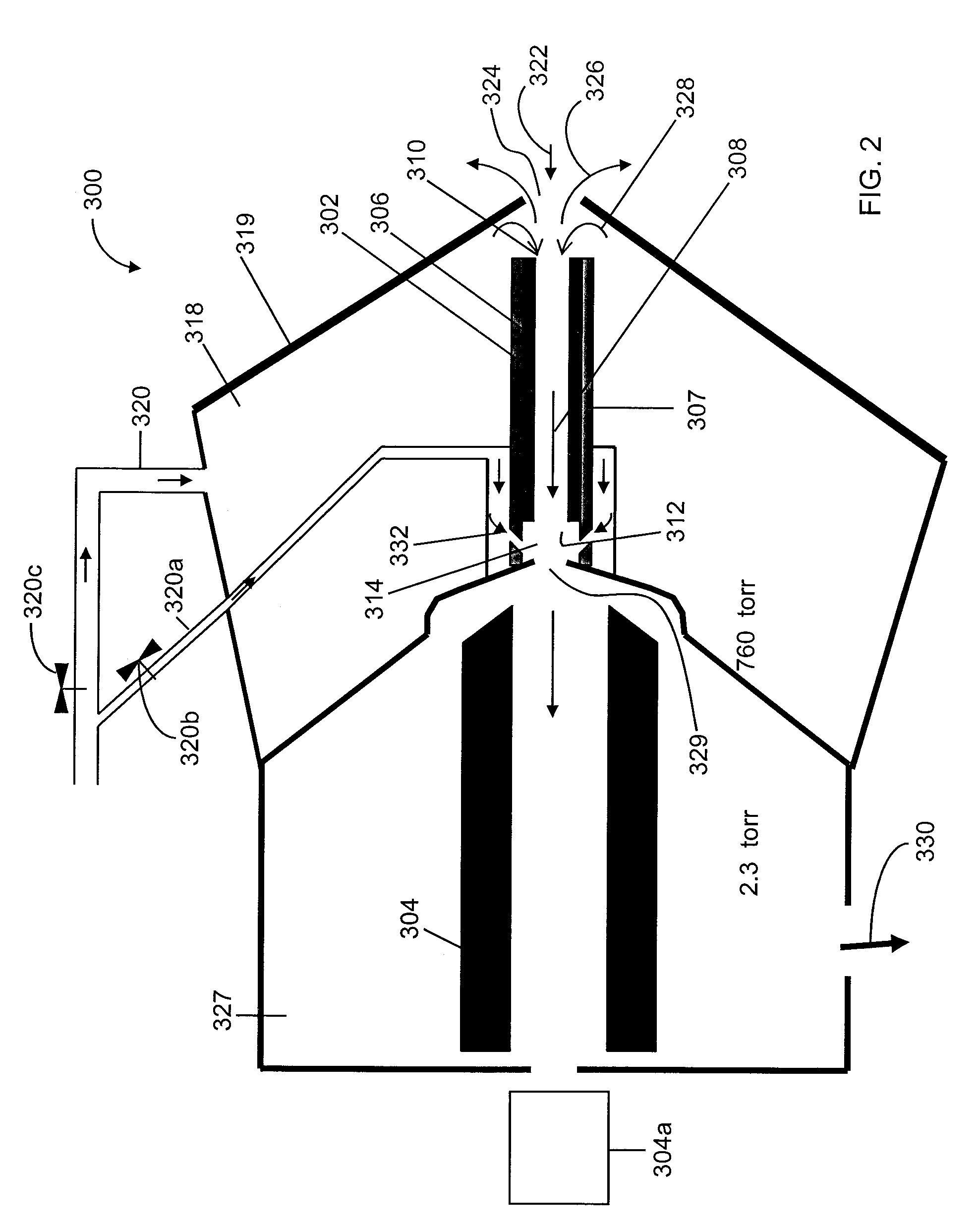 Method and system for vacuum driven differential mobility spectrometer/mass spectrometer interface with adjustable resolution and selectivity