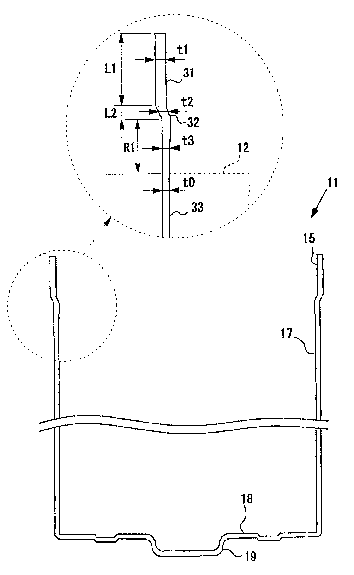 Battery can and alkaline battery