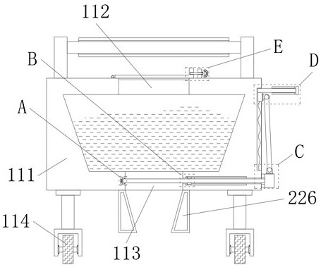 Blast hole backfilling device convenient to move for engineering blasting