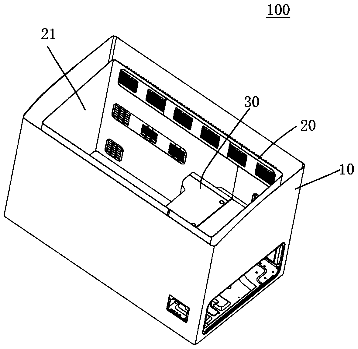 Horizontal refrigerator