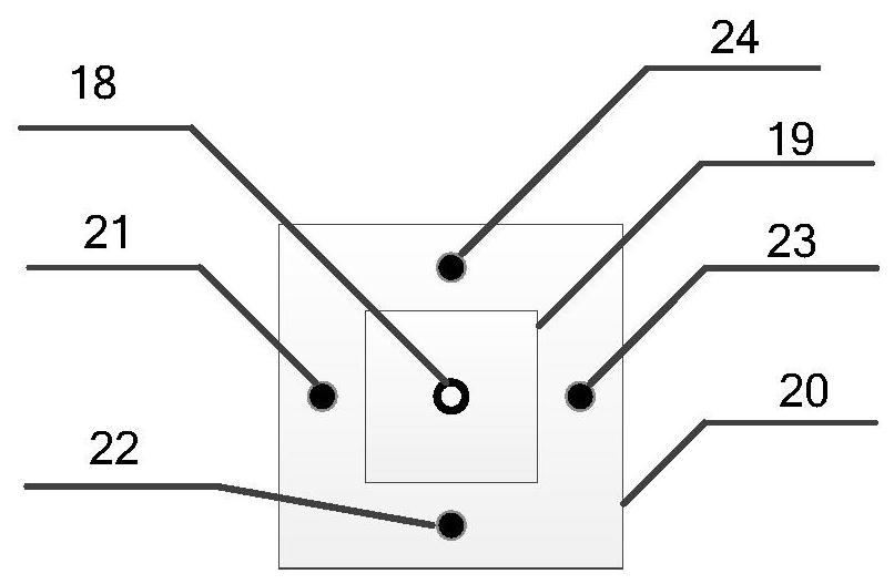 Multi-swing angle detection device for multi-spreader bridge crane based on optical sensor locator