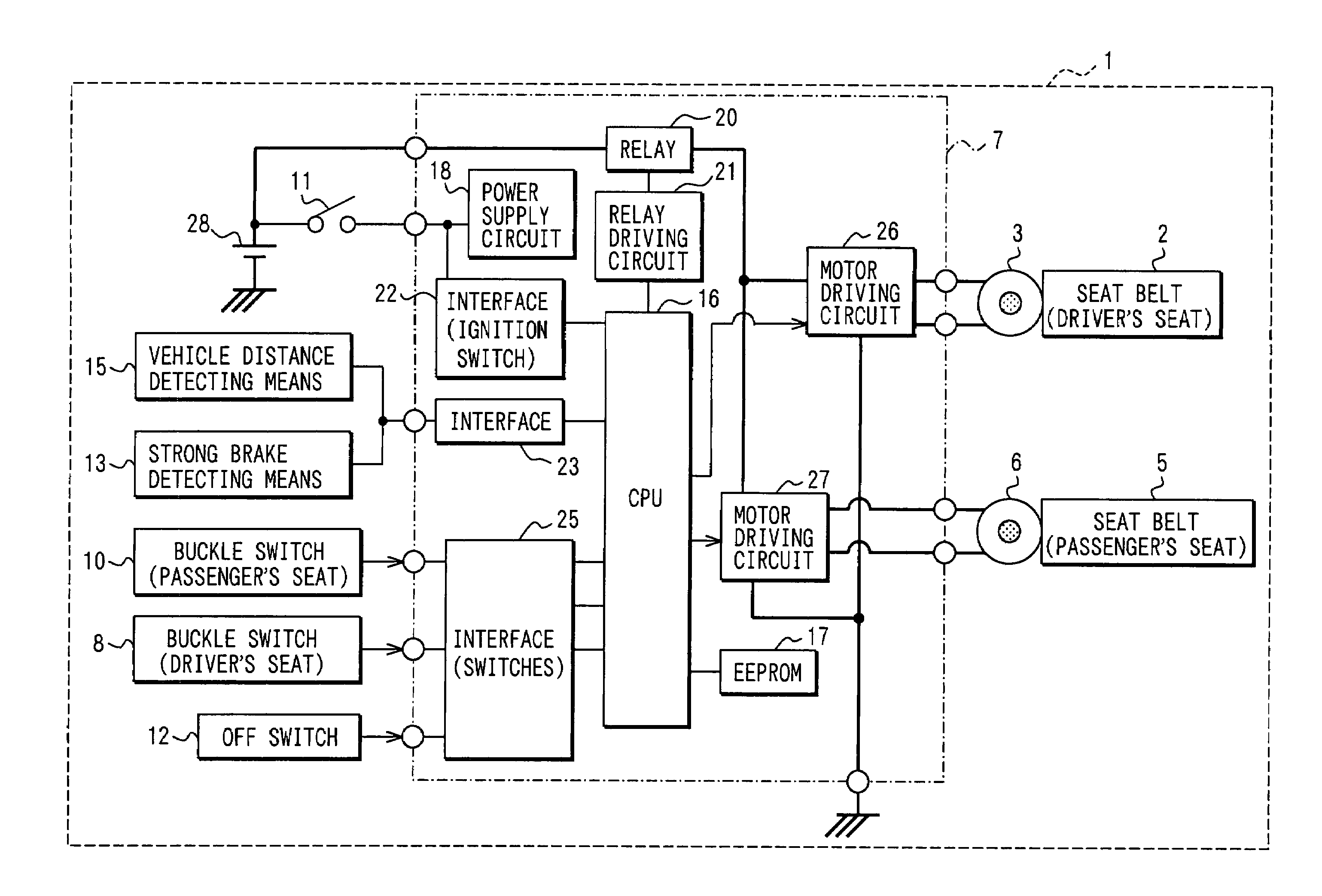 Seat belt apparatus