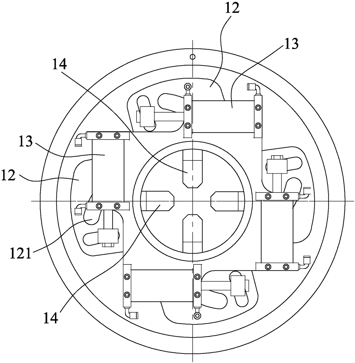 Centering clamping device