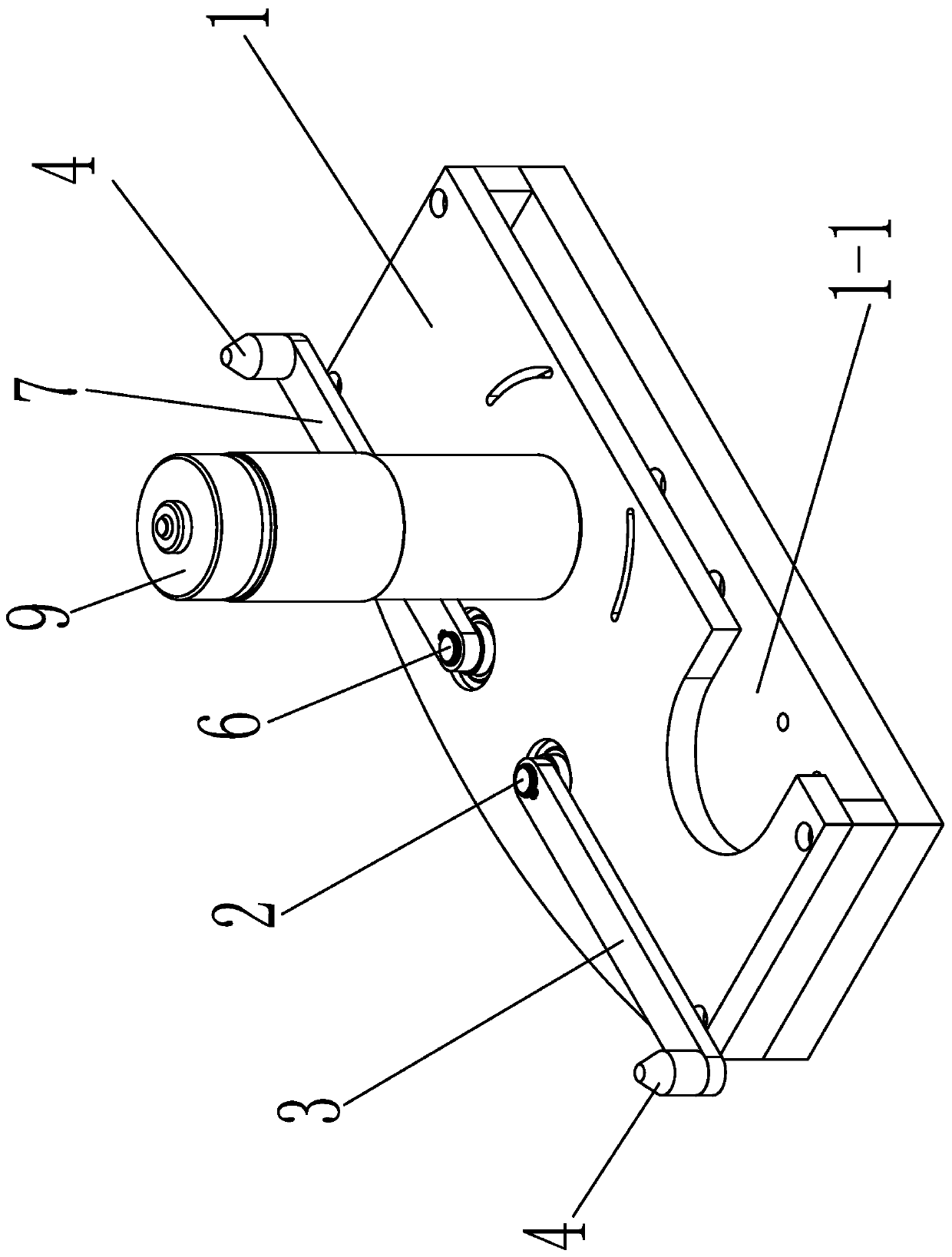 Frog type forklift moving structure