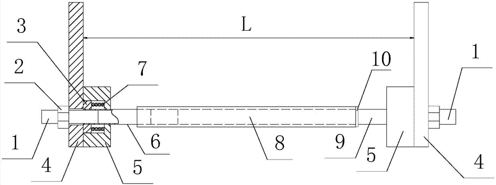 Split bolt casing pipe device for building