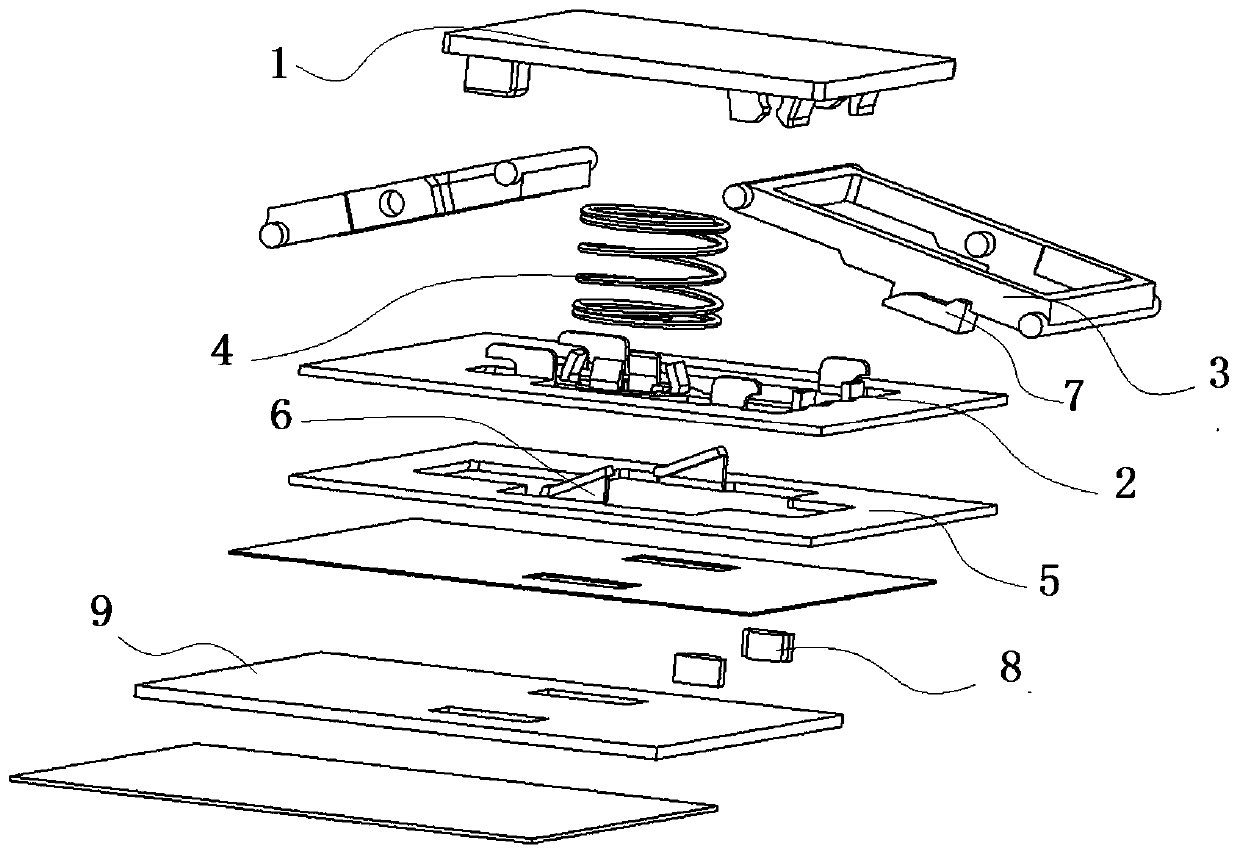 Keyboard automatic expansion and folding method and lifting key