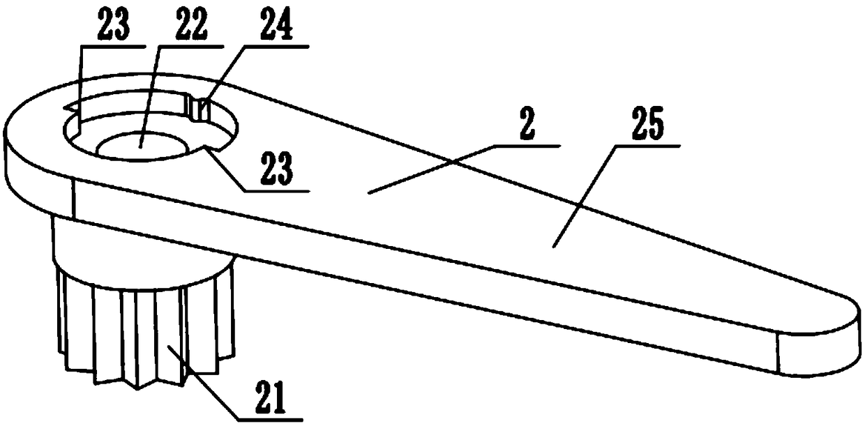 Rotary rod type server upper cover unlocking module structure