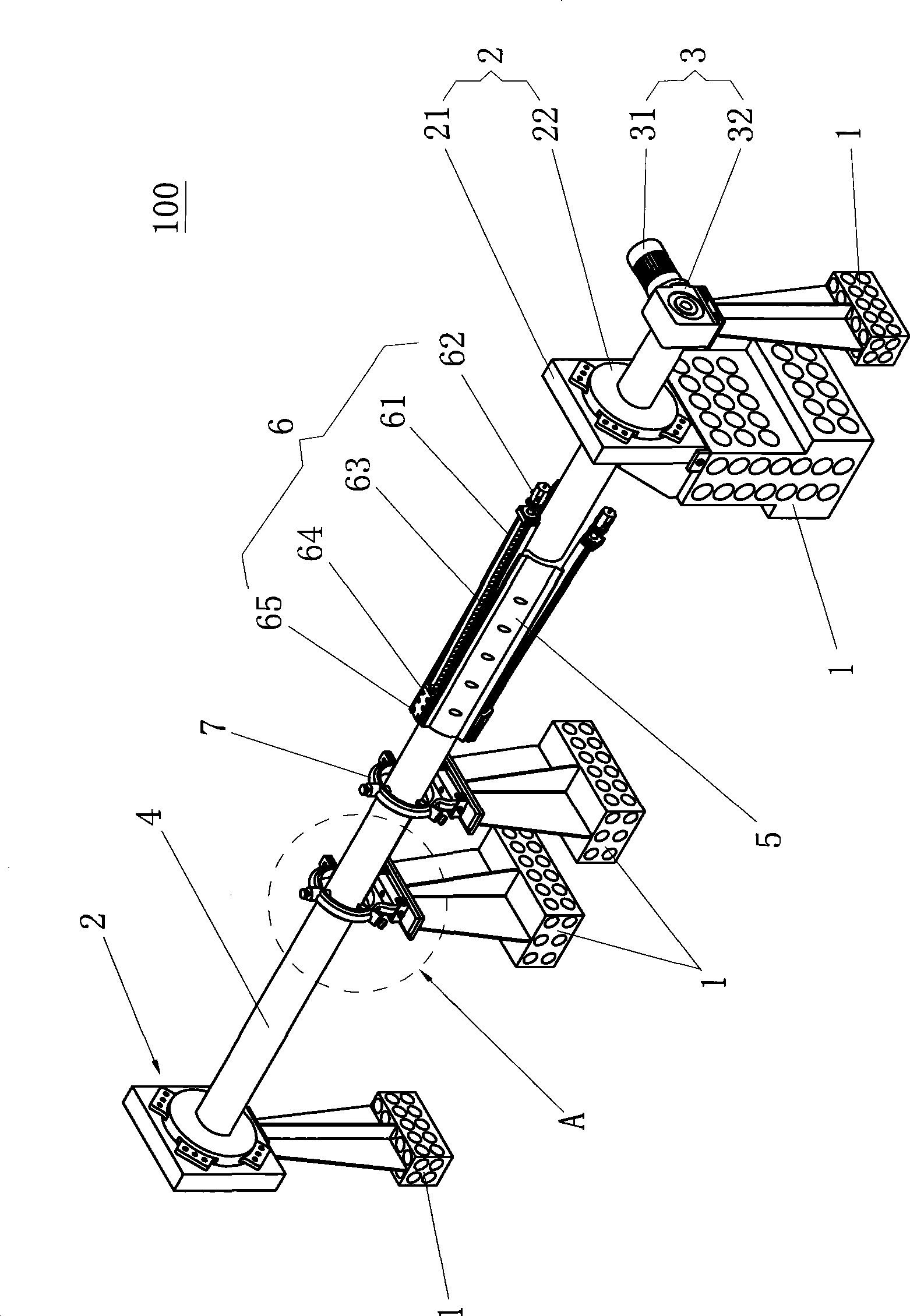 Multi-knife boring processing numerical control borer