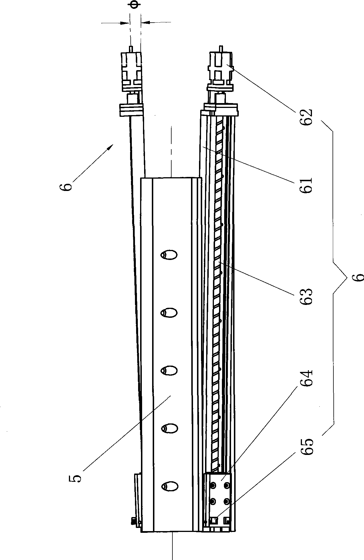 Multi-knife boring processing numerical control borer