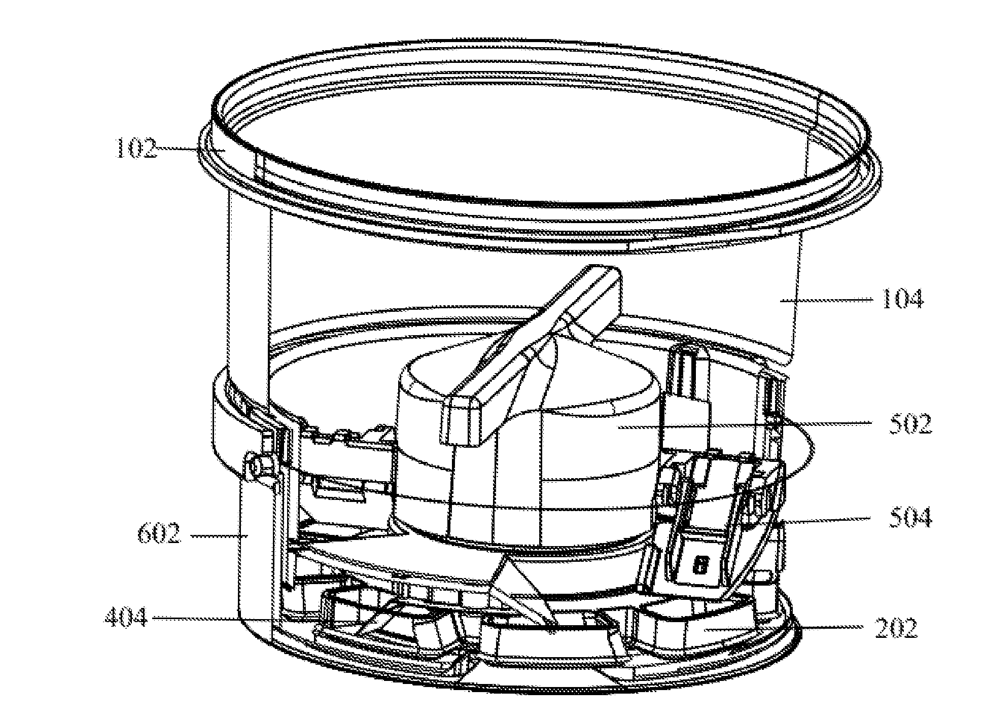 Dry flour dispensing apparatus and using the same for a food preparation appliance