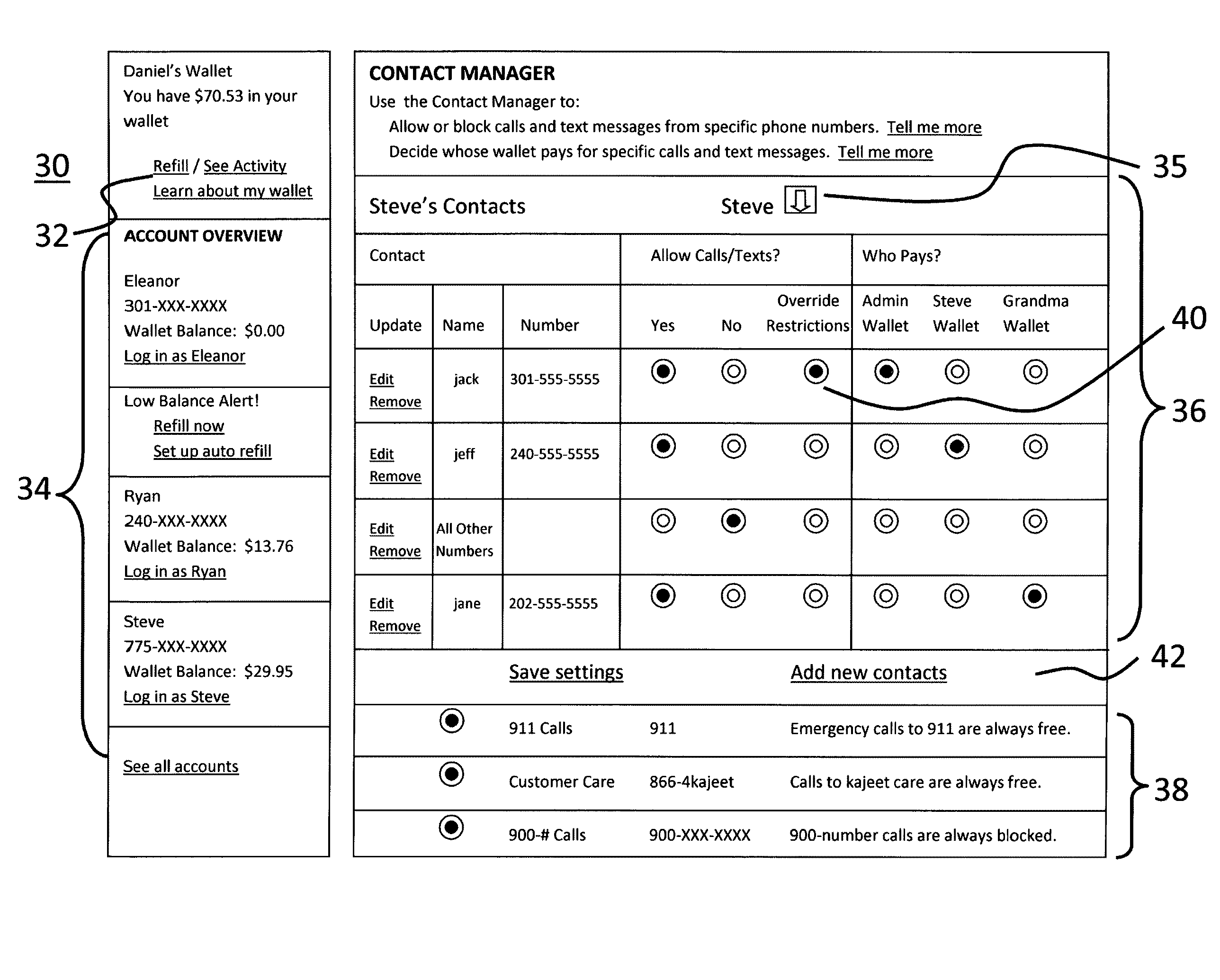 System and methods for managing the utilization of a communications device