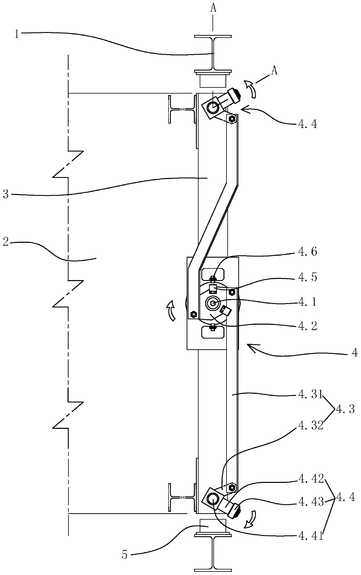 A mechanical forced leveling device