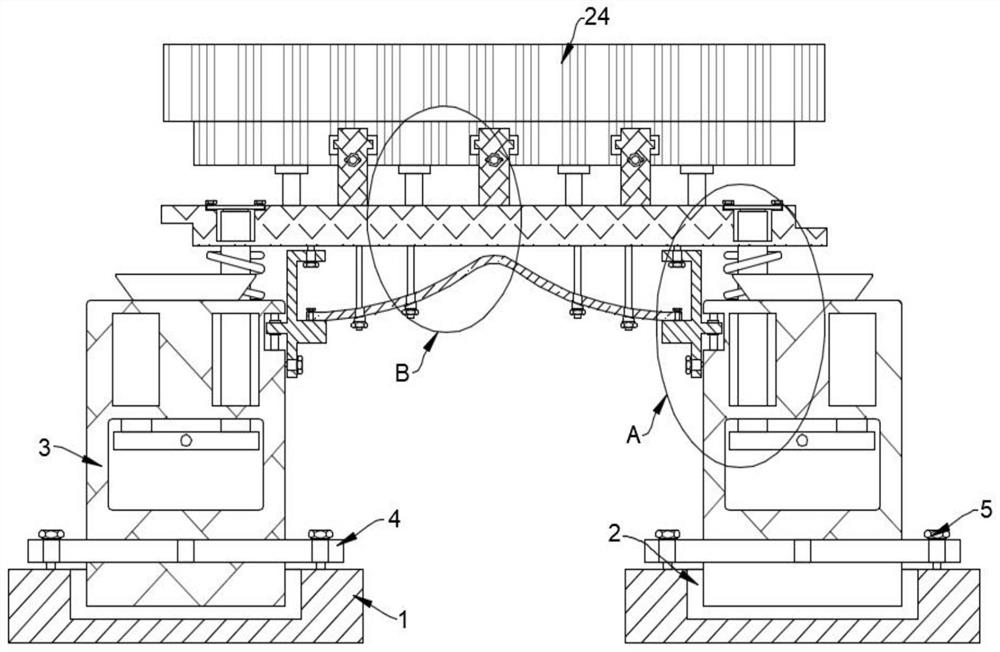 Municipal road bridge simply supported beam construction structure