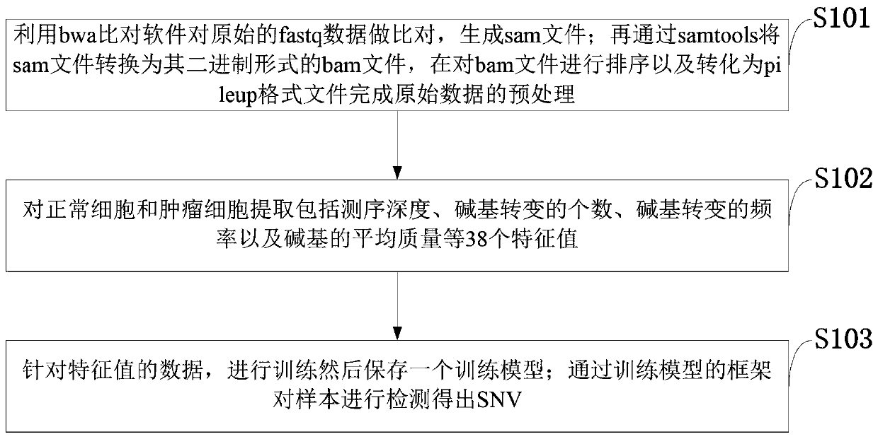 Nucleotide unit point variation detecting method based on neural network