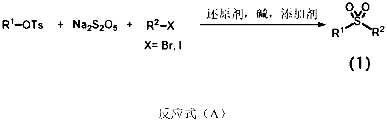 Alkyl alkyl sulfone compound as well as synthesis method and application thereof