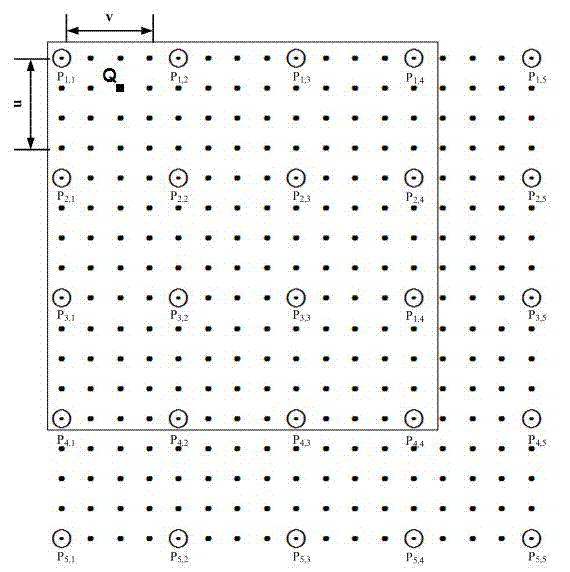 Image interpolation method and device based on spline surface