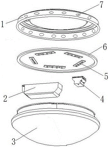 LED ceiling lamp, diffuse reflection coating and preparation method of diffuse reflection coating