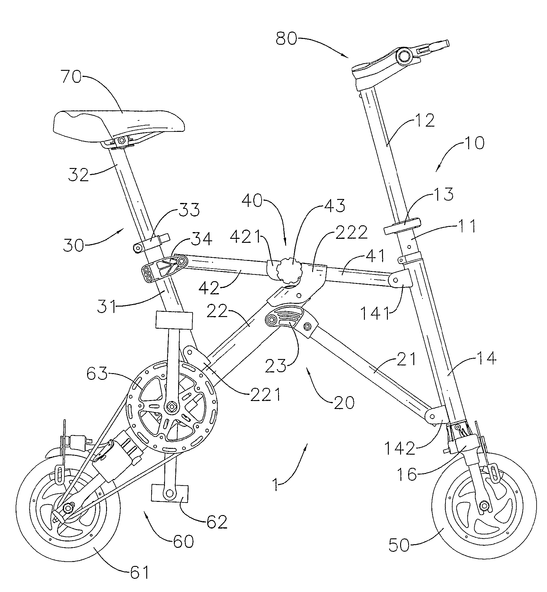 Collapsible bicycle