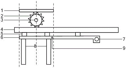 Graphite electrode horizontal moving device