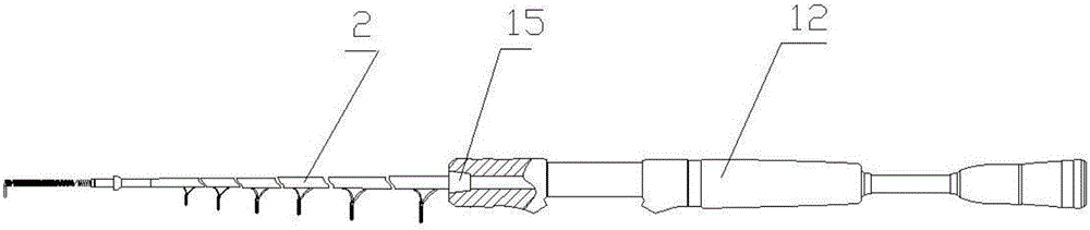 Raft fishing rod