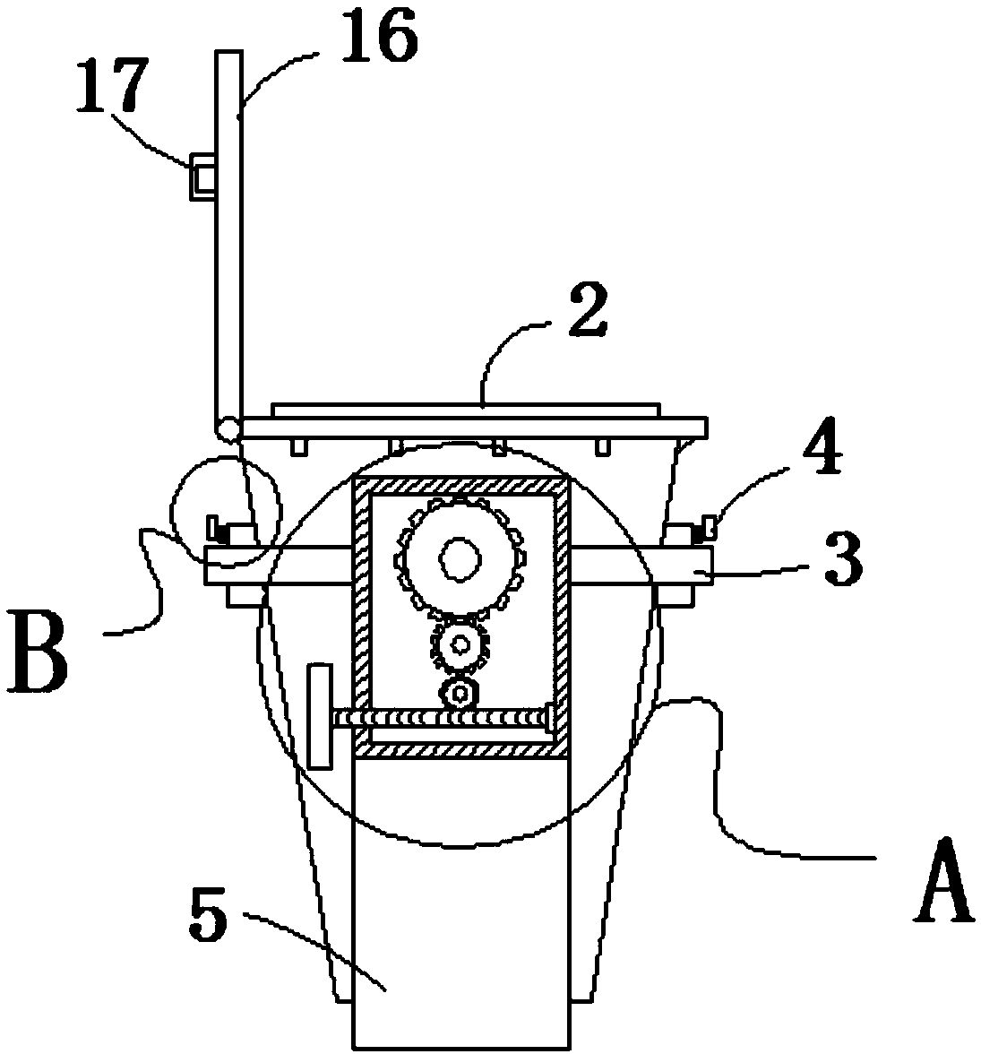 Classified garbage recycling device facilitating dumping