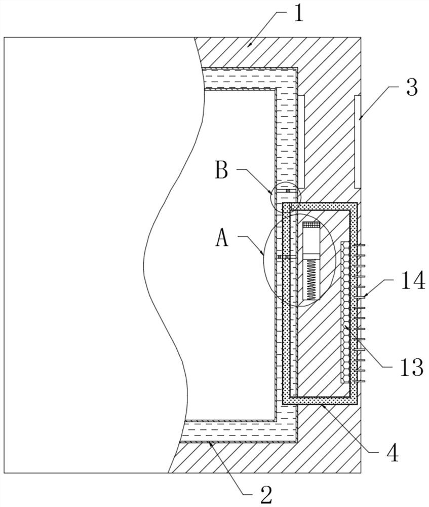 Dustproof heat dissipation device of computer case