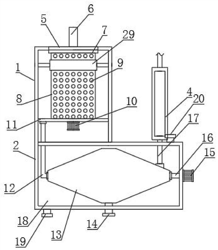 Separation device for enzyme preparation production