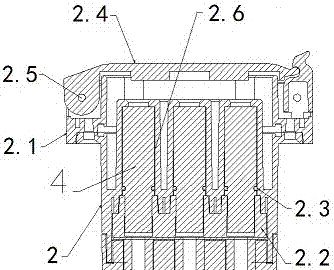 Electric vehicle charging gun seal structure