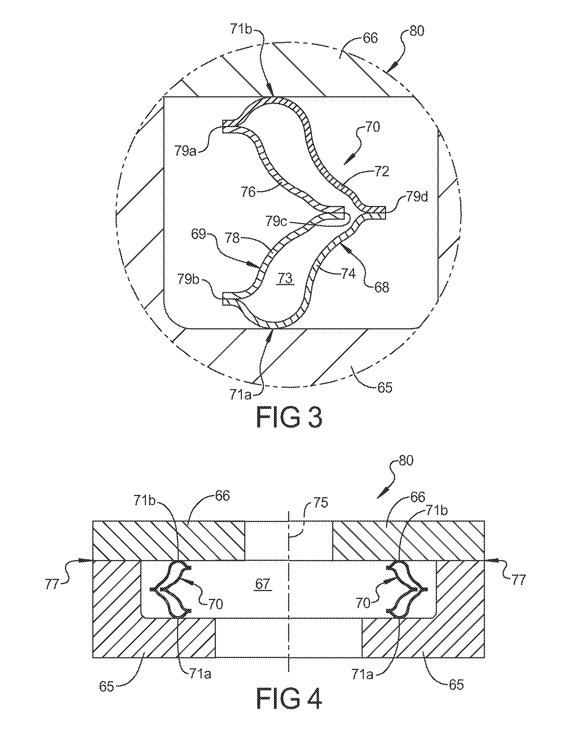 Resilient seal having a pressurized bellows spring