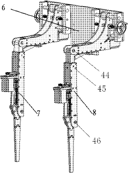 Vehicle-mounted movable type walk-assisting exoskeleton rehabilitation robot