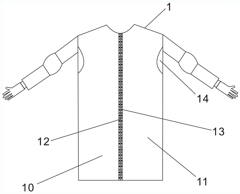 Anti-static surgical gown