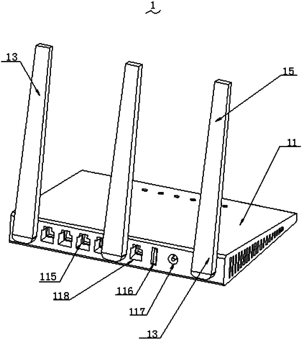 Intelligent home gateway based on LORA wireless communication technology