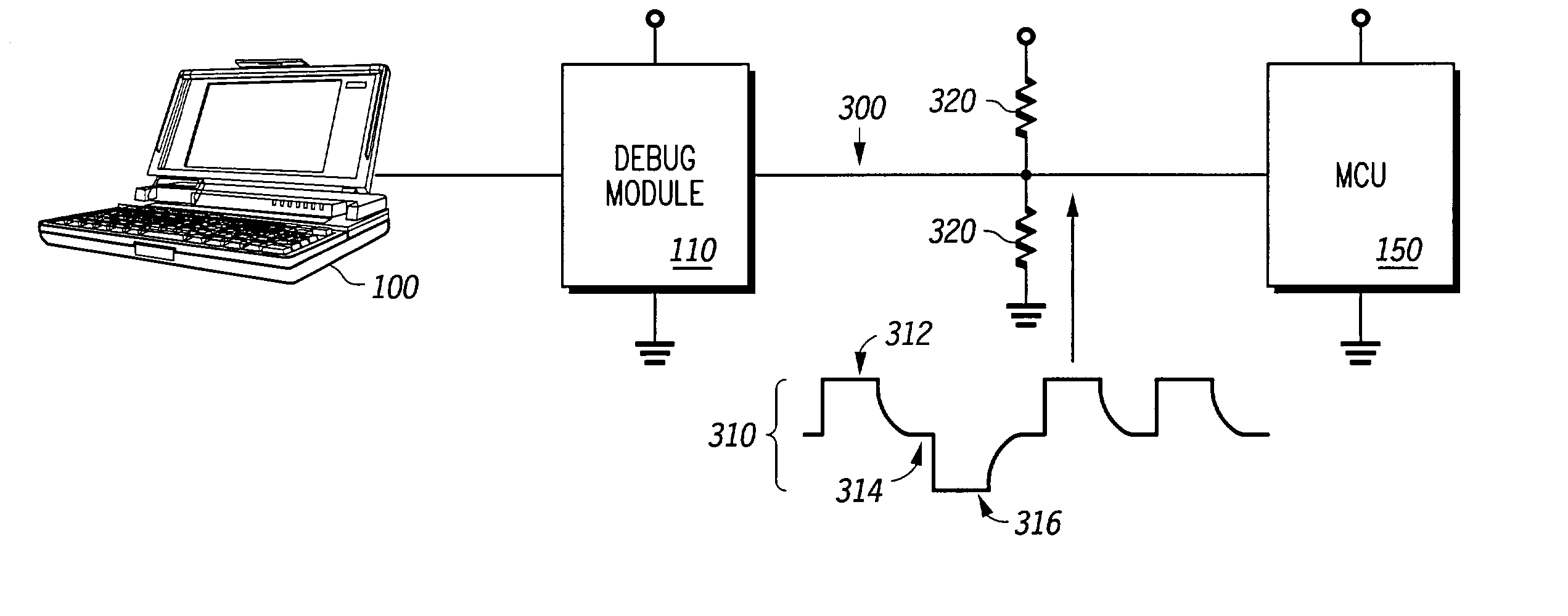 Asynchronous debug interface