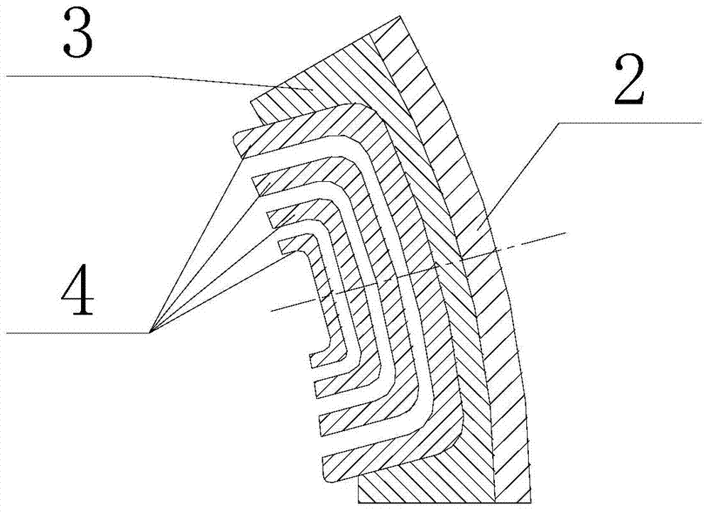 Outer rotor synchronous magnetic resistance motor rotor