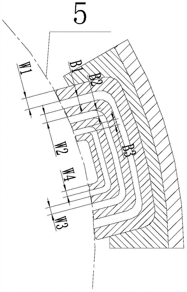 Outer rotor synchronous magnetic resistance motor rotor