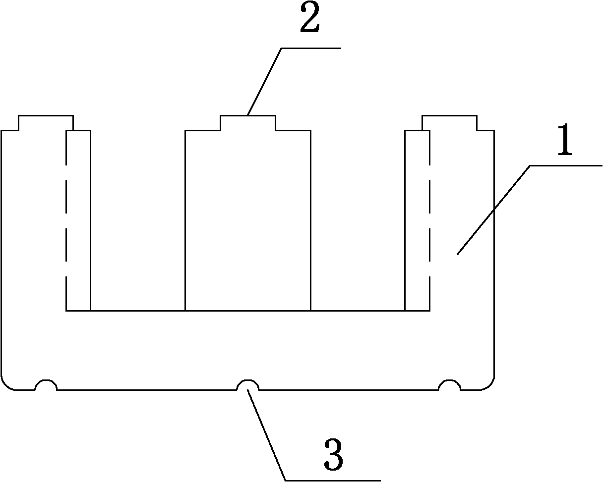 Die for preventing magnetic core from being cracked during sintering