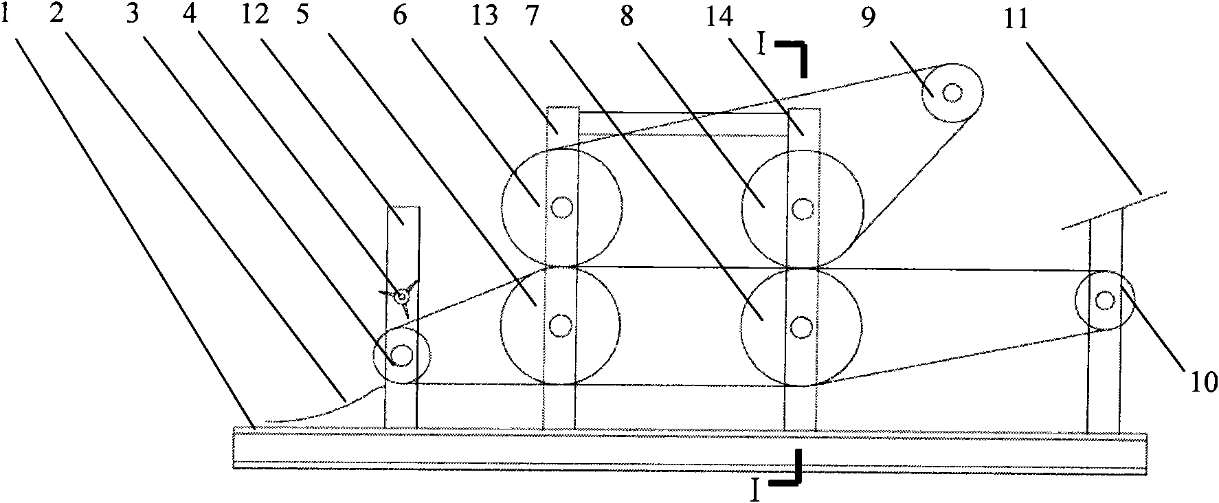 Belt rolling sludge granulator