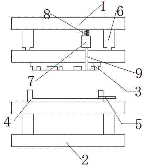 Vacuum injection molding die