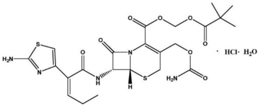 A kind of cefcapene hydrochloride granule and preparation method thereof