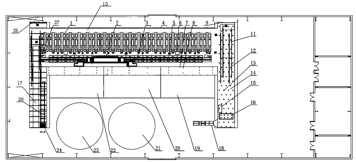 Experiment for simulating whole process of fully-mechanized coal mining of underground coal mining roadway and teaching system thereof