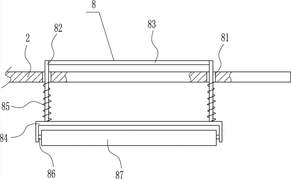 Iron pipe end dedusting and grinding device for mechanical machining