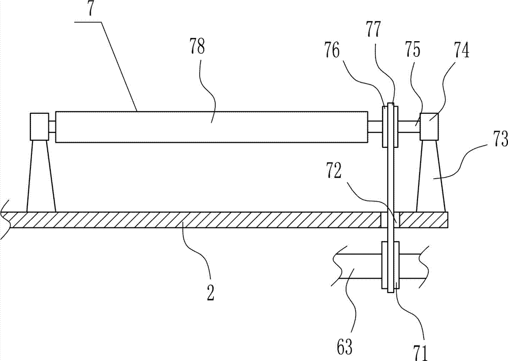 Iron pipe end dedusting and grinding device for mechanical machining